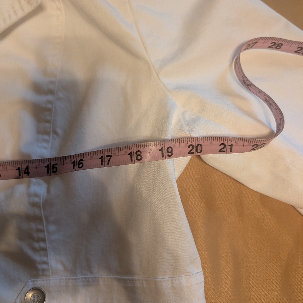 Cato White Lightweight Jacket With Button Details - image 8